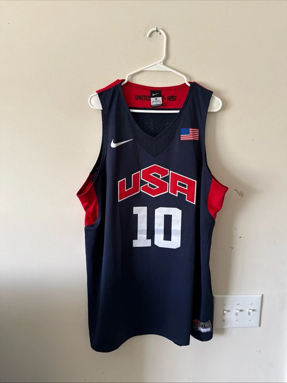 Men’s Nike Kobe Bryant #10 Team USA 2012 London Olympics Jersey Sz XL - RARE